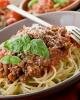 Spaghetti mit Sauce bolognese